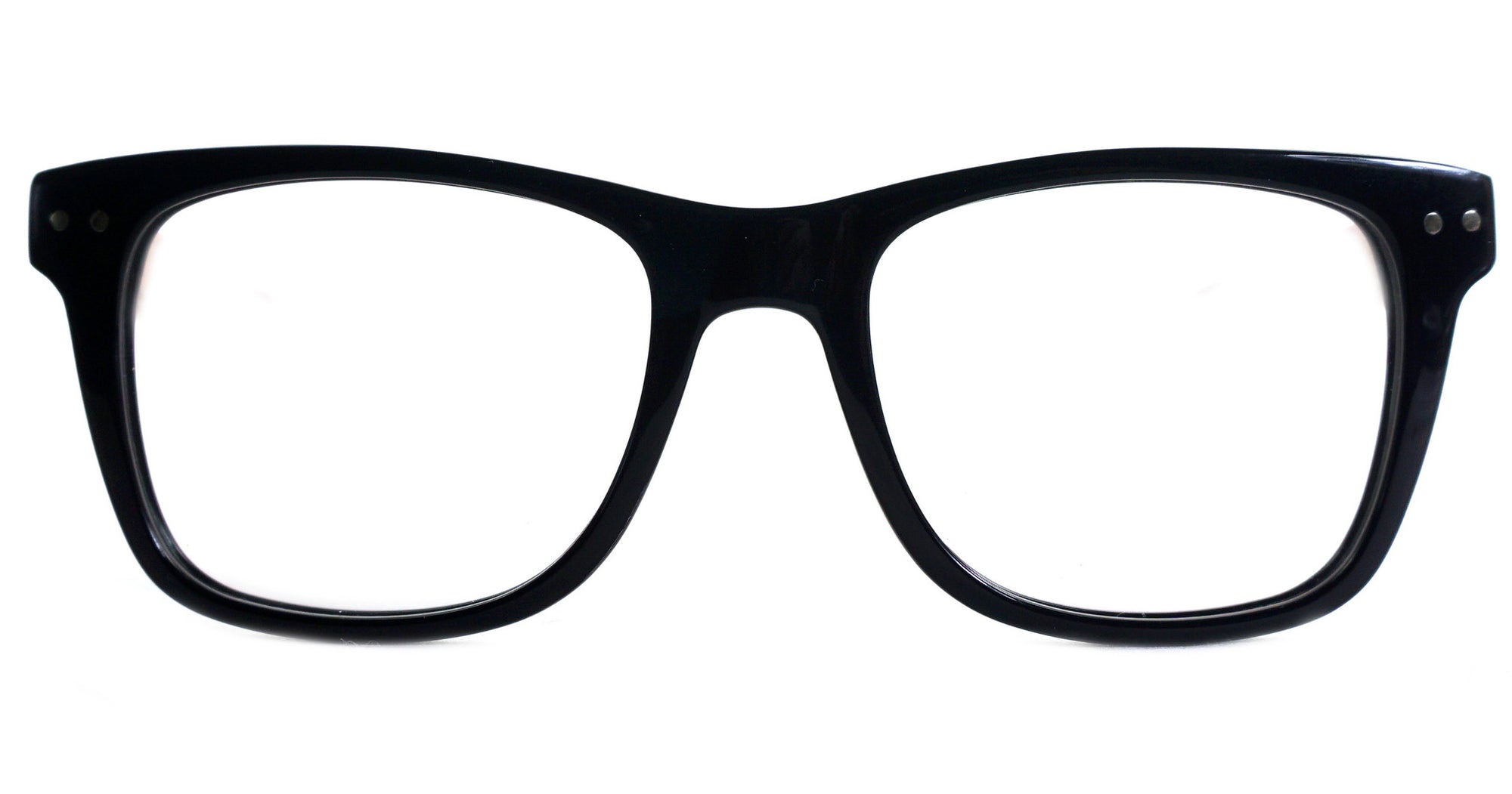 Hayes II - Shiny Black Blue Light - See.Saw.Seen Eyewear
